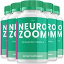 (5 Pack) Neuro Zoom Brain Boost Supplement, Neuro Zoom Advanced Memory Support Formel, Neuro Zoom Pills Nootrop, NeuroZoom Anmeldelser (300 kapsler)