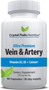 Vein & Artery Supplement - Blood Flow Supplement med calcium - Blood Circulation Support for mænd, kvinder - Cirkulation og Vein Support - 60 ct