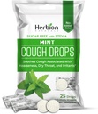 HERBION Naturals Host Drops, Sugar- Free with Stevia, Kosttilskud, Sodthes Hough, for voksne og børn over 6 år, 125 Drops (pakke med 5), Mint