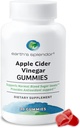 Jordens Splendor Apple Cider Vinegær Gummies - 30 Greve - Vegansk, Non- GMO, Gluten- Free - Understøtter fordøjelsessygdomme, Detox, immunsystem & Natural Energy - lækker frugtagtig smag