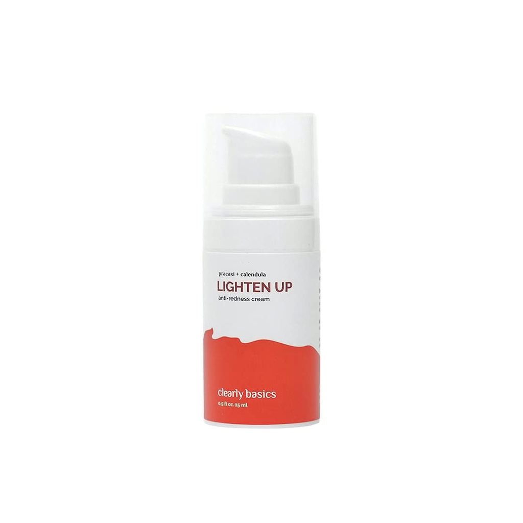 Tydeligt Basics Lighten Up Rødme Redness Rescue Cream, Relieves Itchy og Irriteret Hud, formuleret til hyper- følsomme hud med kamille, Calendula og Bisabolol ekstrakter, 15 ml