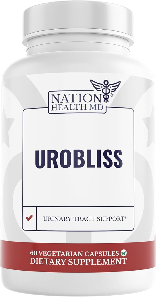 UroBliss Formula for Urinary Tract Support - D Mannose 1000mg Capsules with Cranberry Extract for Feminine Care and UTI-Health, 60 Capsules
