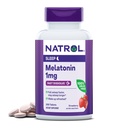 Natrol Fast Opløs Melatonin 1 mg, Kosttilskud til afslappende søvn, sovestøtte til voksne, 200 Strawberry- Flavored Melatonin tabletter, Op til en 200 dages forsyning