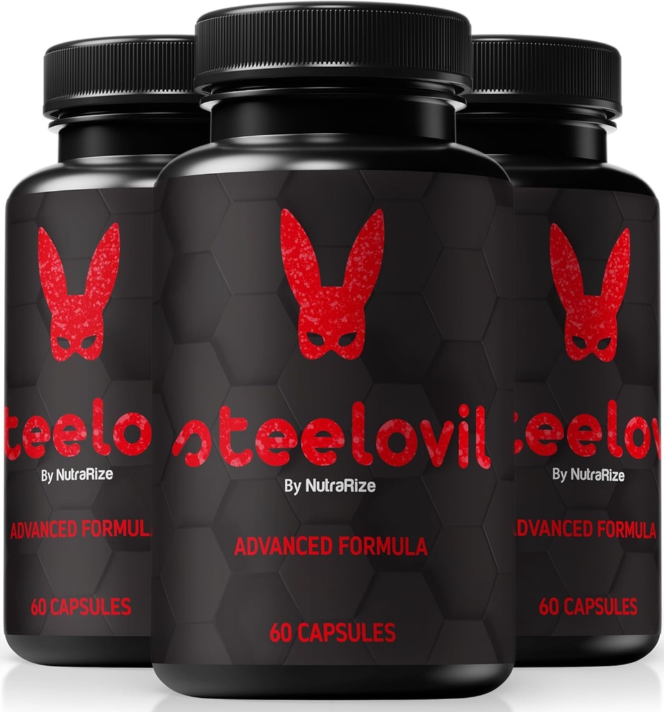 (3 Pack) Steelovil kapsler til mænd, officielle Steelovil piller til omfattende støtte, Alle naturlige mandlige supplement til støtte energi og total sundhed, stål ovil Pastillas anmeldelser (180 kapsler)