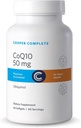 Cooper Complete - CoQ10 50 mg - CoEnzyme10 Ubiquinol Supplement - 60 Softgels per flaske. Pakning á 2