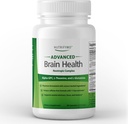Advanced Brain Health Supplement med Alpha GPC, L- Theanin, L- Glutamin til hukommelse og fokus - 90 kapsler