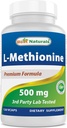 Bedste Naturals L- methionin 500 mg 120 Veggie kapsler