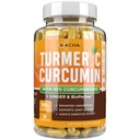 DACHA Tumerisk Curcumin Supplement - 2250mg fælles supporttilskud Gurkemeje med sort peber Ginger 95% Curcuminoider Kapsler