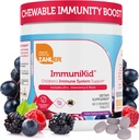 Zahler Kids immunforsvar supplement med Elderberry, Zink og C-vitamin D3 A - Grape Flavored Chewable Tablets - Kosher for børn i alderen 4 og op, 60 Greve