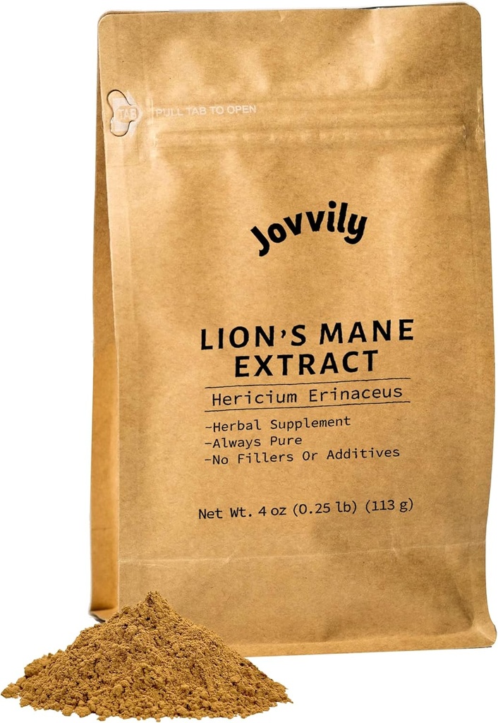 Lions Mane - 4 oz - Hericium Erinaceus Extract - Urtetilskud - altid Pure