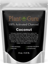 Aktiveret kul pulver 8 oz. Kokosolie - Food Grade Kosher Non- GMO - Tandblegning, Ansigtsmaske og Sæbe Making. Fremmer naturlig afgiftning og hjælper fordøjelsen