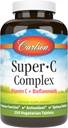 Carlson - Super- C Complex, C-vitamin + bioflavonoider, immunfunktion og optimal wellness, antioxidant, 250 vegetariske tabletter