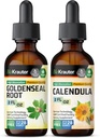 BIO KRAUTER Goldenseal tinktur 2 Fl. Oz. & Calendula tinktur 2 Fl. Oz.