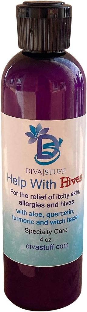 Diva stuff hjælp med Hives, for lindring og forebyggelse af udslæt, Hives, Itchy Skin, røde Itchy Bugs og mere. Alle naturlige ingredienser, 4 oz