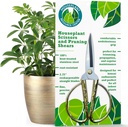 Premium Houseplant Saksaks.124; 100% rustfrit stål, Ultra- Precise Garden Clippers til Formering & Trimming; 124; Rust- resistent, Easy Clean Pruning Shears
