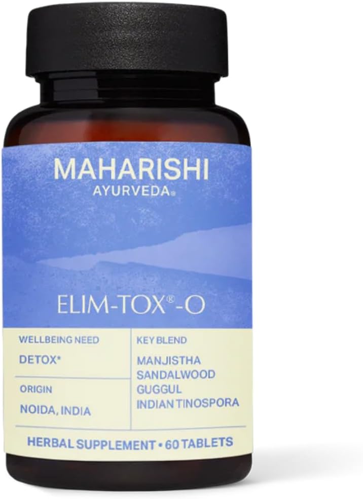Maharishi Ayurveda - Elim- Tox- O Gentle Body Detox Herbal Supplementering for Effektiv Colon Cleanse & Samlet Gut Sundhed