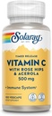 Solaray C Two Stage Timet Release med Rose Hips og Acerola Supplement, 500mg, 100 Tæl