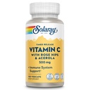 Solaray C Two Stage Timet Release med Rose Hips og Acerola Supplement, 500mg, 100 Tæl