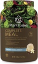 PlantFusion Complete Meal Erstatning Shake - Plant Based Protein Powder with Superfoods, Green & Probiotics - Vegan, Gluten Free, Soy Free, Non- Dairy, No Sugar, Non- GMO - Vanilla 2 LB