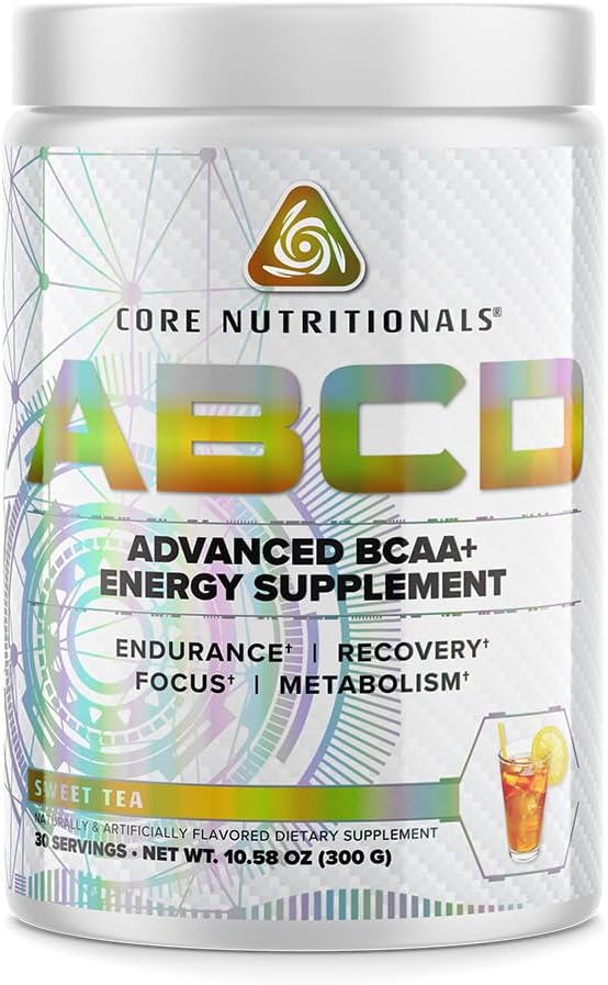Core Nutritionals Platinum ABCD Advanced BCAA Energy Supplement, Forbedrer Endurance, Inddrivelse, og Focus 30 Servere (Sweet Tea)