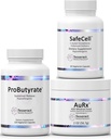 Tesseract Medical Research ProButyrate Gut Health Supplement & SafeCell S- Acetyl Glutathione Supplement & AuRx Autisme Spectrum Medical Food Powder