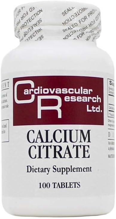 Økologiske formler Calcium Citrat 165 Mg 120 Kapsler