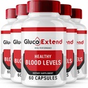 Gluco Extend Capsules, GlucoExtend Support Formula Supplement Pills - Maximum Strength, Gluco Extend Health & Wellness All Natural Formula, Official GlucoExtend Health Capsules Reviews (5 Pack)