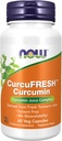 Now Foods Supplements, CurcuFRESH ™ Curcumin, afledt af frisk gurkemeje, Curcumin Juice Complex, 60 Veg Kapsler