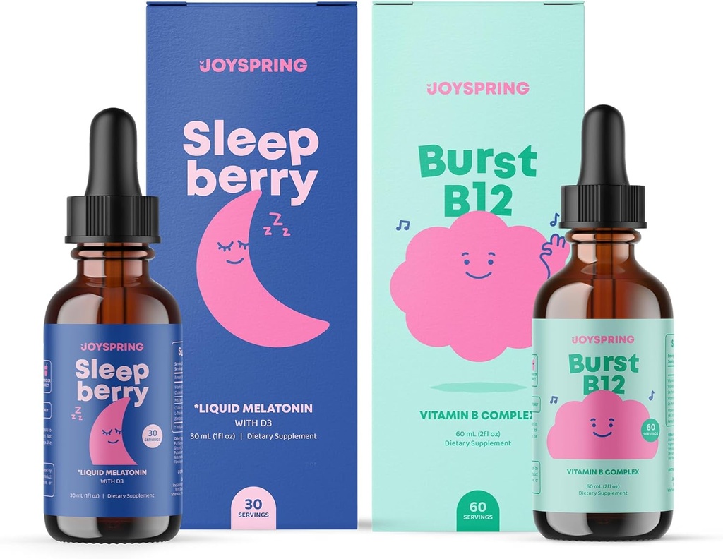 JoySpring Bundle - SleepBerry og B-vitamin Complex væske til børn