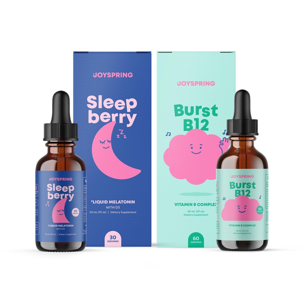 JoySpring Bundle - SleepBerry og B-vitamin Complex væske til børn