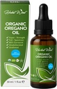 Organic Oregano Oil - 1 Fl Oz (30ml), 80% Carvacrol USDA Organic Oregano Oil Liquid Drops, Koncentreret Plantebaseret, Non- GMO, Urtetilskud
