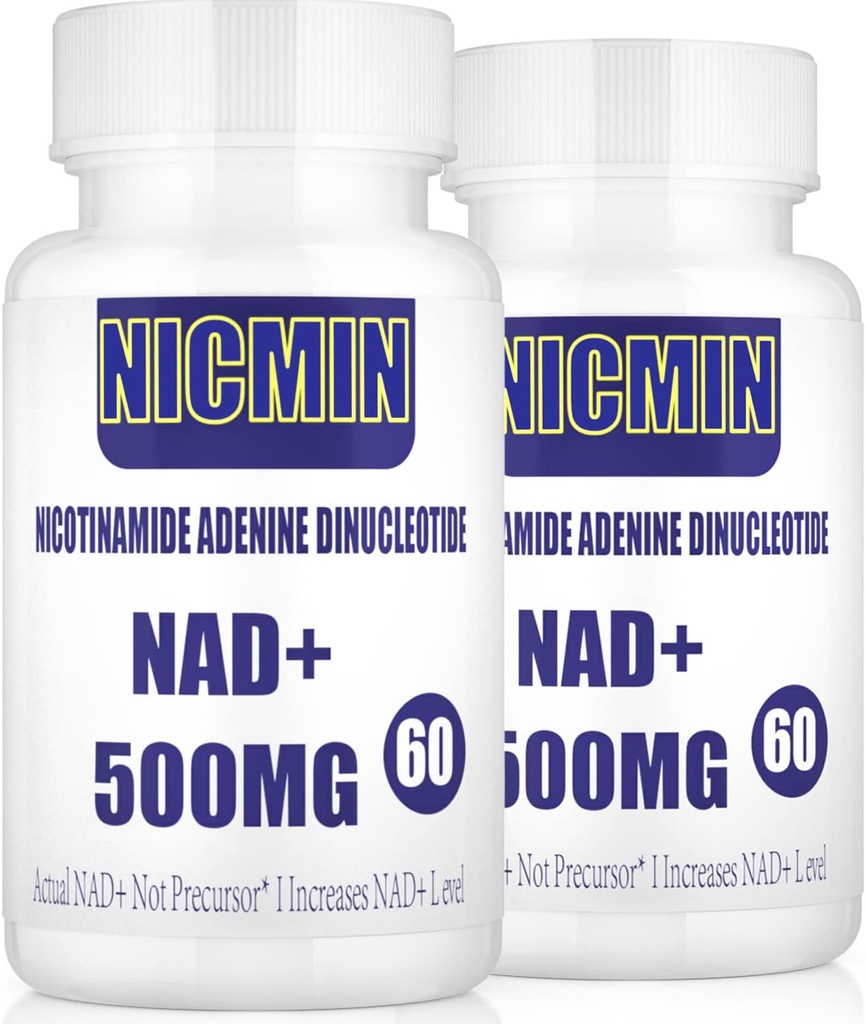 800MG Liposomal NAD + med TMG 300MG, faktisk NAD + tillæg, Superior Absorption Boost NAD Plus for Cell Energy, sund aldring og muskel reparation 120 kapsler (pakke med 2)
