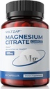 Magnesium Citrate Capsules 500mg Supplement: til Obstipation & Health Sleep Support Meget Absorberet Magnesium Element Supplement Complex for Muscle & fordøjelsesstøtte - Non- GMO & Gluten Free
