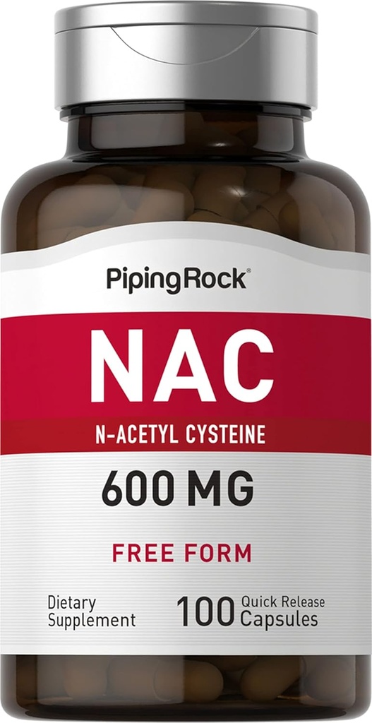 Piping Rock NAC Supplement N- Acetyl Cysteine Note 124; 600mg