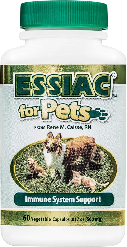 Essiac International Herbal Supplement for Kæledyr, 60 Kapsler