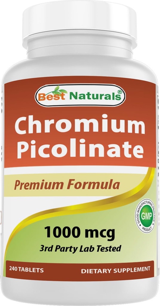 Bedste Naturals Chrom Picolinate 1000mcg 240 tabletter