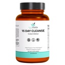 15-Day Colon Cleanse - Detox & Gut Health Support med Probiotika, Aloe Vera, Licorice Root & Psyllium Husk - Understøtter fordøjelse, immunforsvar og nyresundhed for mænd og kvinder