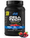 MuscleTech Creatin Monohydrat Pulver Cell- Tech Creatin Post Workout Inddrivelse Drik Muscle Builder For mænd og kvinder Muscle Building Kosttilskud Frugt Punch, 3 lbs (27 Serv)