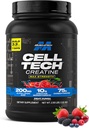 MuscleTech Creatine Monohydrate Powder Cell-Tech Creatine Post Workout Recovery Drink Muscle Builder For Men & Women Muscle Building Supplements Fruit Punch, 3 lbs (27 Serv)