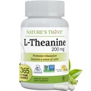 Nature 's Trove L- Theanine 200mg Super Value Størrelse - 365 Vegetariske Kapsler