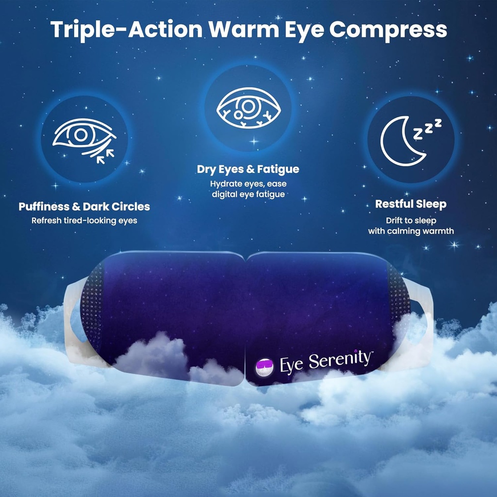 Steam Eye Mask Self- Varme Kompres for tørre øjne, Hurtig Relief for Stye, Puffy Følsomme Øjne - Fugtig Varmemaske for søvn, 15 Pack
