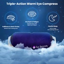 Steam Eye Mask Self- Varme Kompres for tørre øjne, Hurtig Relief for Stye, Puffy Følsomme Øjne - Fugtig Varmemaske for søvn, 15 Pack