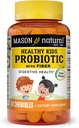 MASON NATURAL Sunde Kids Probiotisk med Fiber - Sund fordøjelsesfunktion, Forbedret Gut Sundhed, 60 Chewables