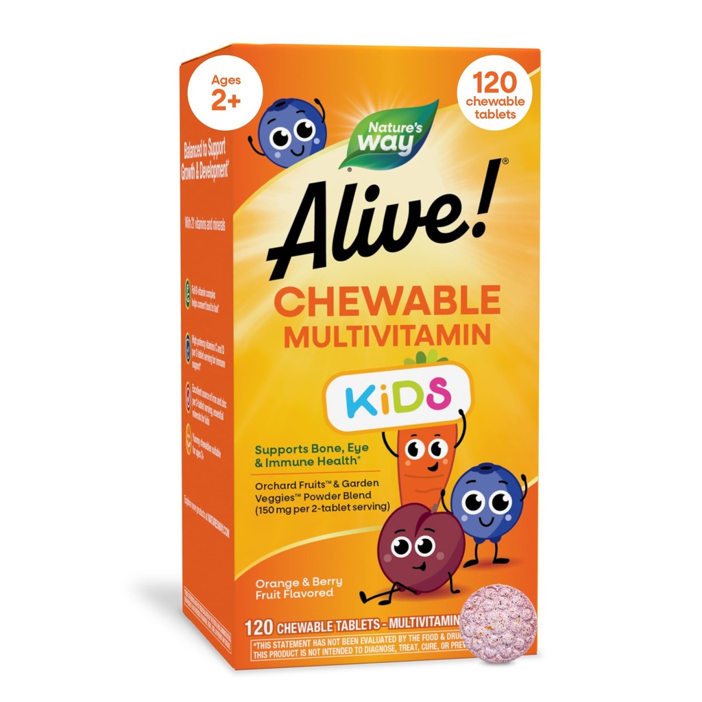 I live! Børne Multi- Vitamin Chewable - 120 tyggetabletter efter naturens måde
