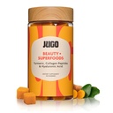 JUGO Beauty + SUPERFOODS DESIGN 124; Hår hud negle supplement med Hyaluronsyre & gurkemeje 124; 40 Greve Plant- baserede Gummeer 124; Gelatin- fri, Non- GMO, Lavet i USA