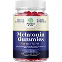Melatonin 5mg Natural - Gelatine Free og Halal Melatonin Gummies 5mg Sovetilskud til voksne - Berry Sleep Gummies til voksne falder hurtigere med naturlige smagsstoffer og farver 60ct
