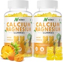 Calcium Magnesium Zinkgummier med D3- vitamin, ashwagandha tillæg - høj potens Forbedret Absorption - Ananasflaske -180 Tæl