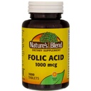 Naturens Blend Folinsyre 1000 mcg - 1000 tabletter Pakning med 3