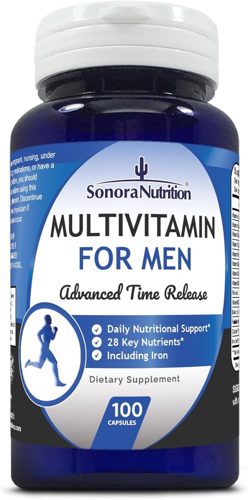 Multivitamin til mænd Advanced Time Release, 100 kapsler