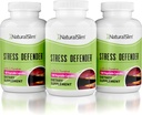 NaturalSlim Stress Relief Supplement - Stress Defender, High Cortisol Reducer, Control Cravings, Sleep & Metabolisme Support med vitamin B5 Pantothensyre & L Tyrosin 180 Vegetabilske kapsler 3 Pack